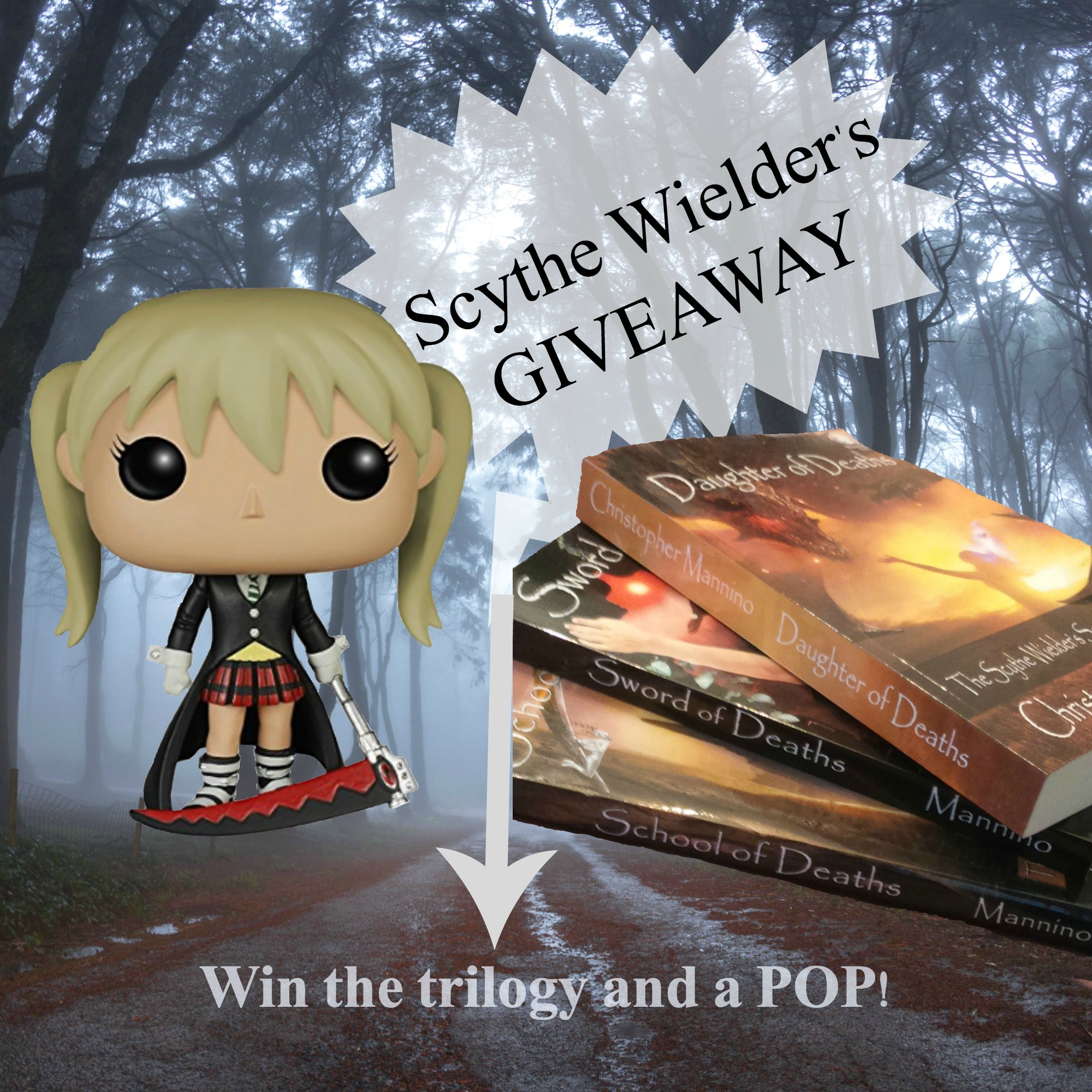 THE SCYTHE WIELDER'S SECRET Trilogy in paperback and a POP Figure!