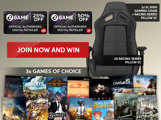 Win a Vertagear Gaming Chair and Games Bundle Gleam