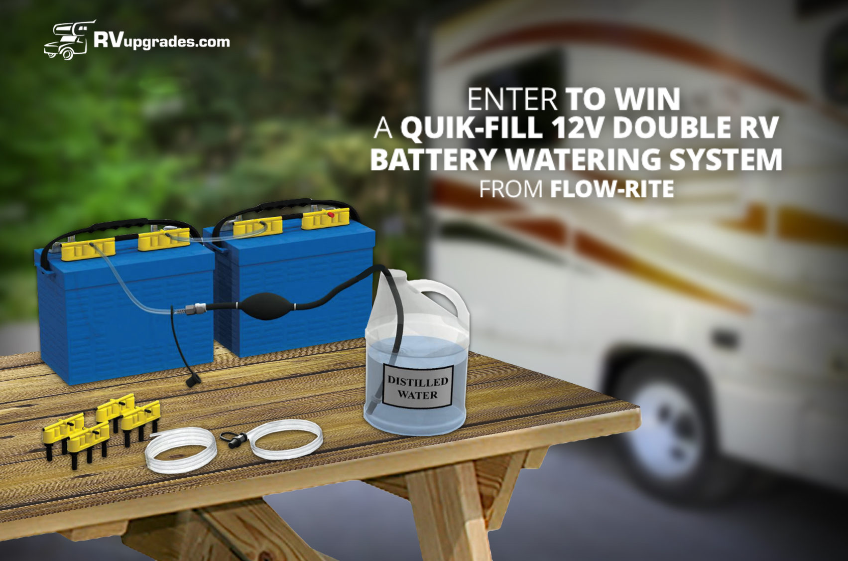 RV Product Giveaway QwikFill 12V Double RV Battery