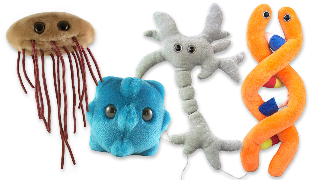 Win four fun plush microbes and cells